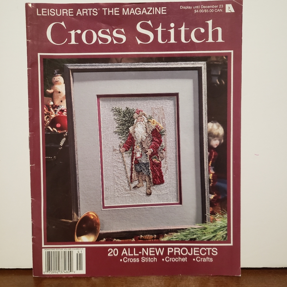 Cross Stitch Patterns Magazine Holiday Theme 1997
